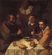 VELAZQUEZ, Diego Rodriguez de Silva y Three Men at a Table oil painting picture wholesale